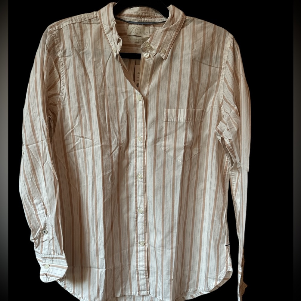 J.Crew NWT Classic Button Down Shirt Stripes